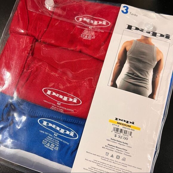 Papi Tank Tops NWT M - Picture 2 of 3